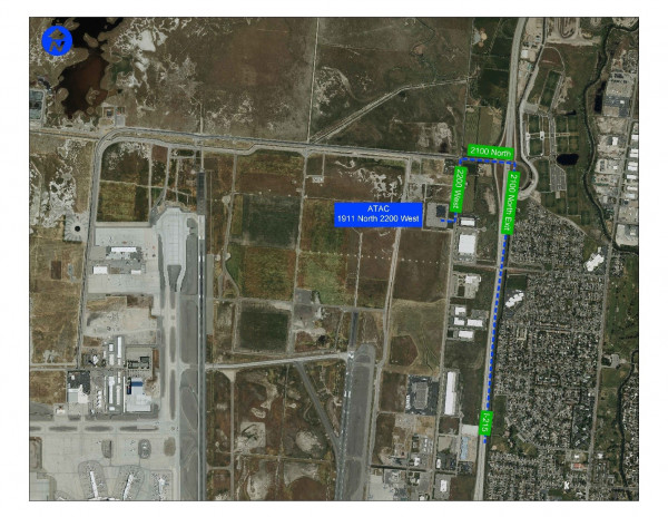 Map showing 1911 North 2200 West, Salt Lake City