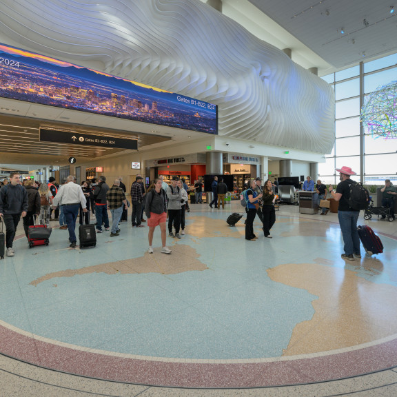 Phase 3 Opening Concourse B Plaza World Map