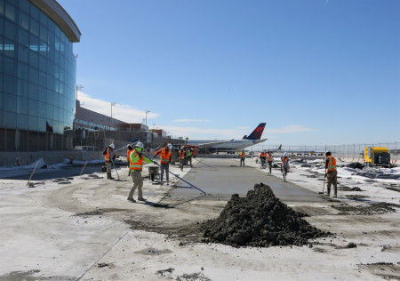 Apron Paving in front of Terminal Plaza March 28 2023