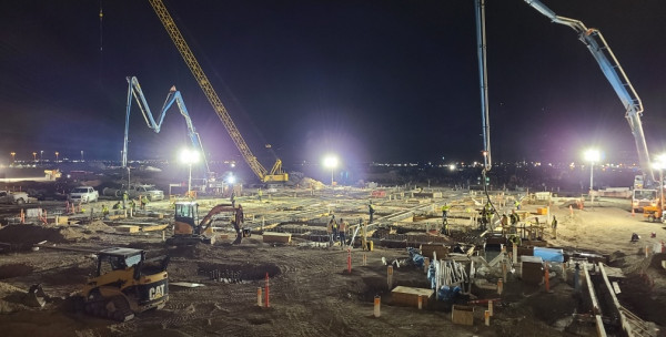 Concourse A east Grade Beam Placement June 2021