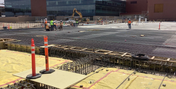 South Concourse East Area B and C slab pour