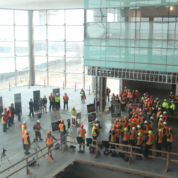 Aerial view Food and Beverage announcement February 20 2019