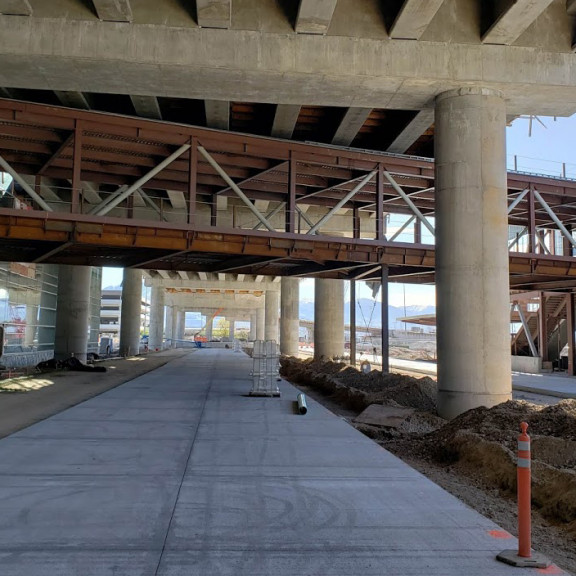 Pedestrian walkway April 2018