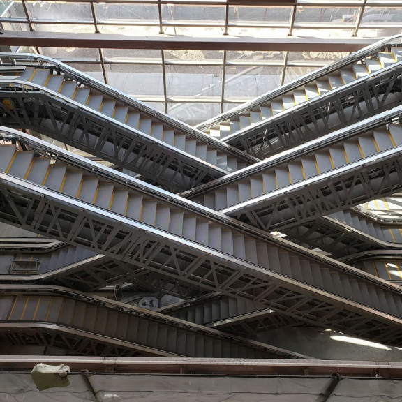 Terminal escalators Installation April 2019