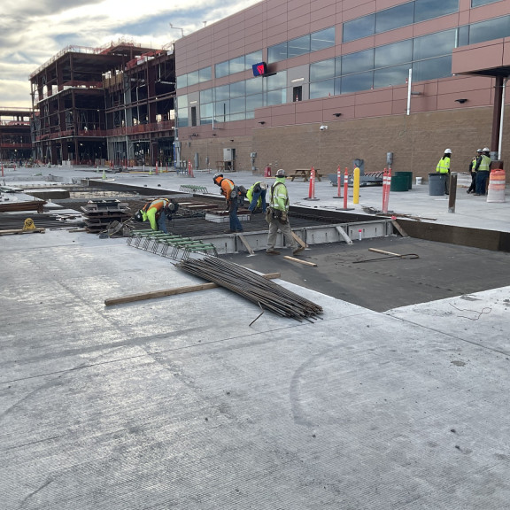 Apron phase 3 north paving setup September 2024