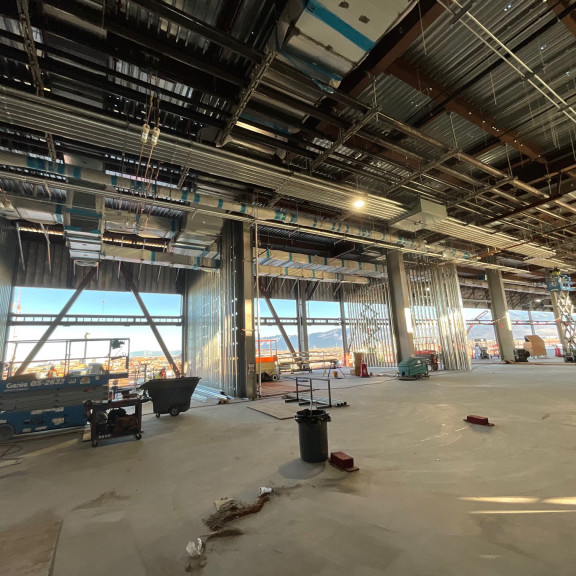 Concourse a east interior framing November 2021