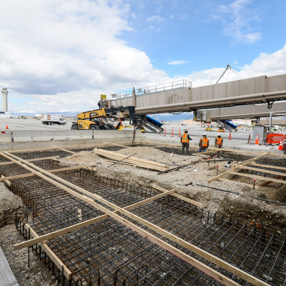 Delta Cargo Canopy slab rebar April 2026