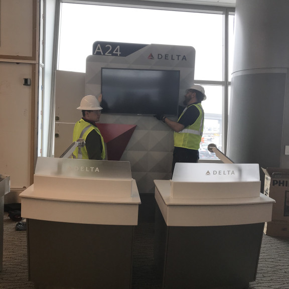 Delta counter at Gate A24 December 5 2019