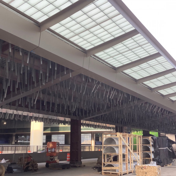 Gateway canopy panels