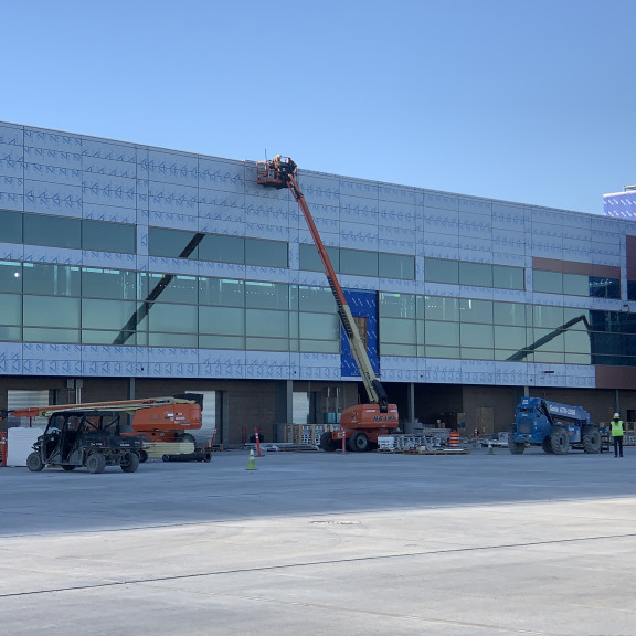 Metal Panel installation North Concourse October 2019
