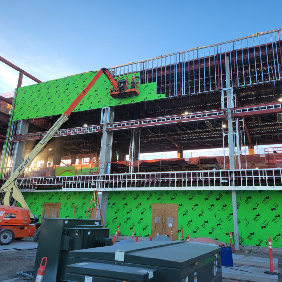 Phase 4 Concourse B east exterior November 2024