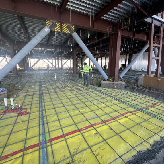 Phase 4 Concourse B east pour October 2024