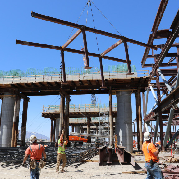 Terminal steel erection 2 April 26 2018